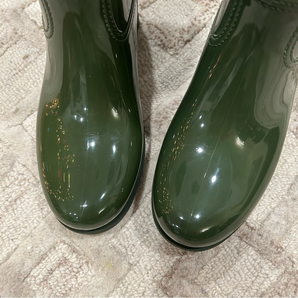NIB Authentic Prada Sports Rubber Winter Snow Boots Olive 36 - Picture 4 of 9